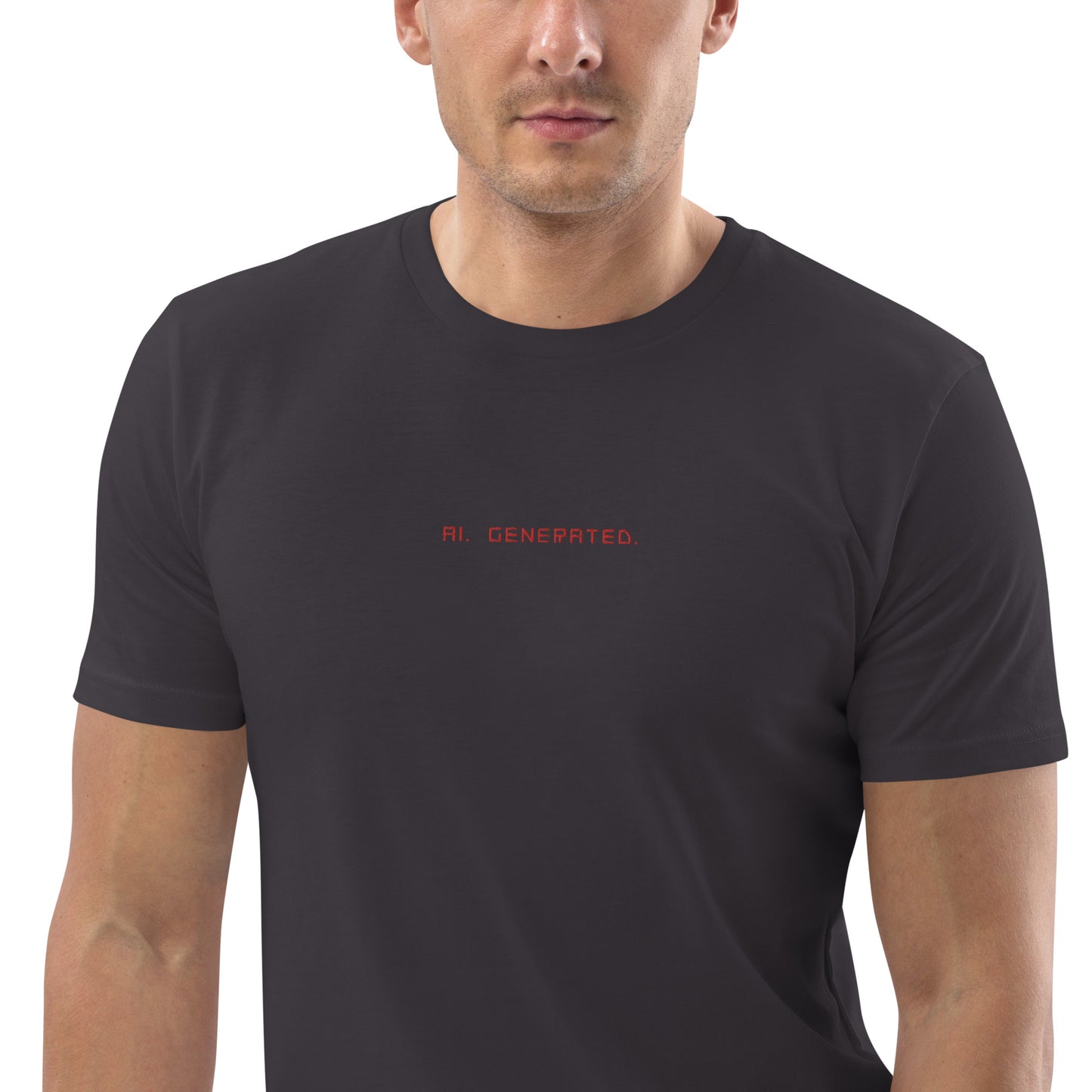 ♂ EMBROIDERED. AI. GENERATED. TEE.