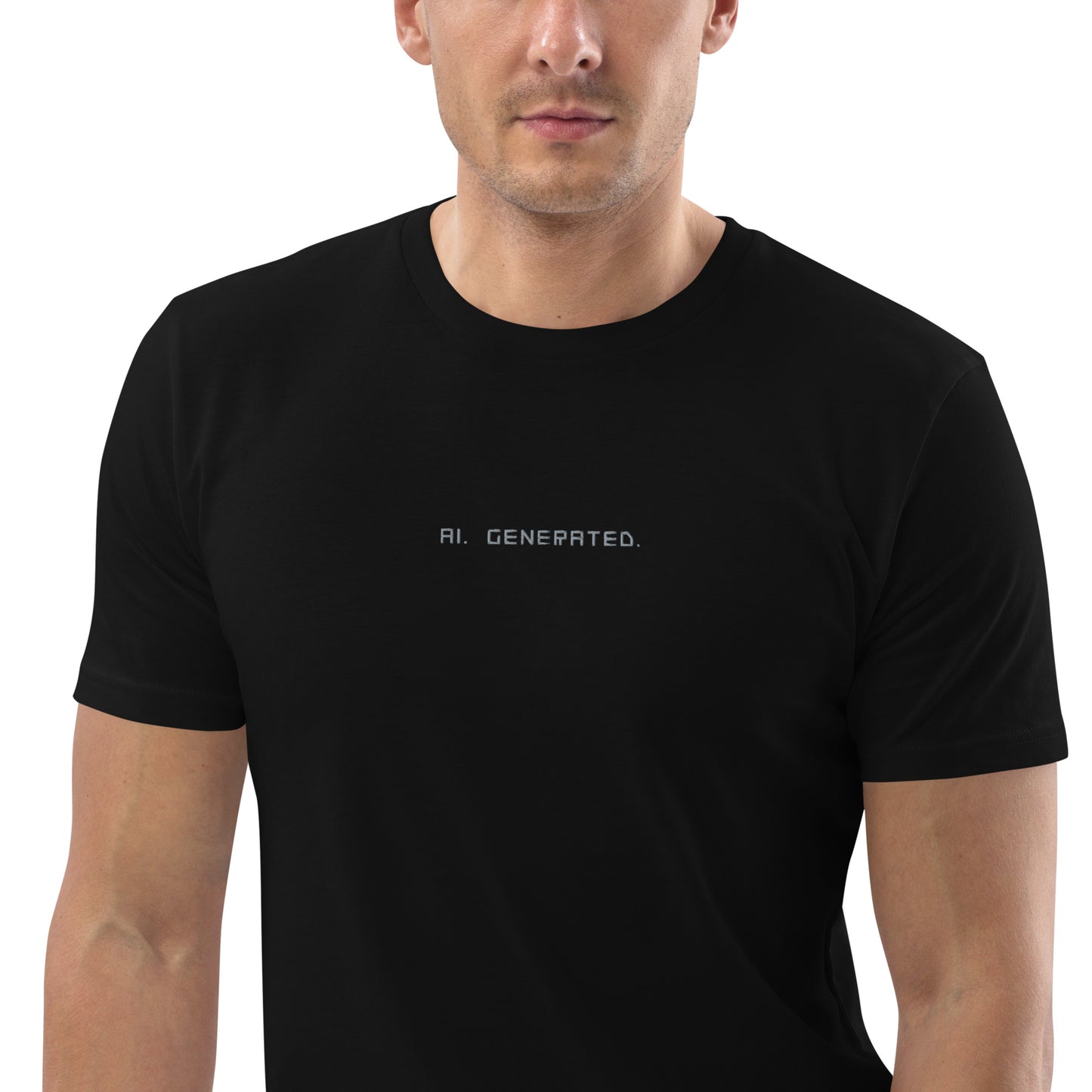 ♂ EMBROIDERED. AI. GENERATED. TEE.