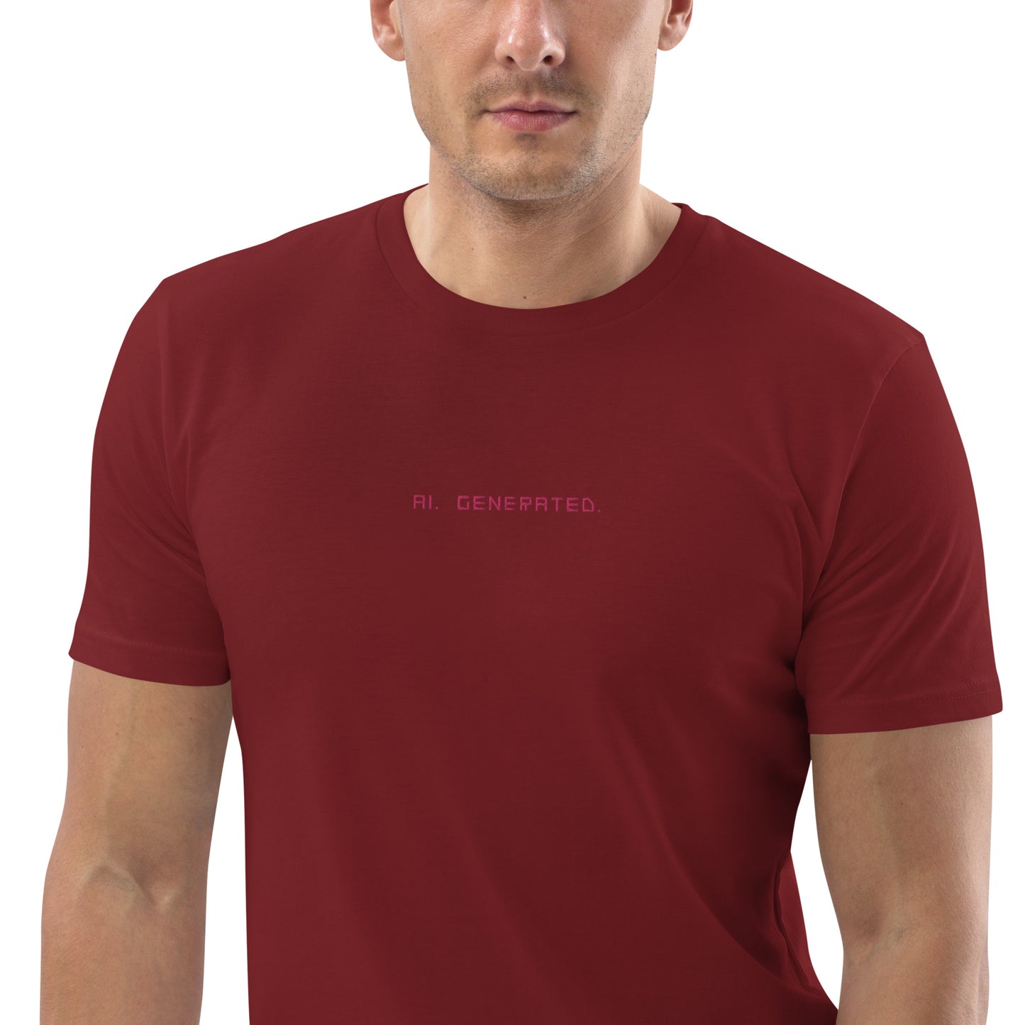 ♂ EMBROIDERED. AI. GENERATED. TEE.