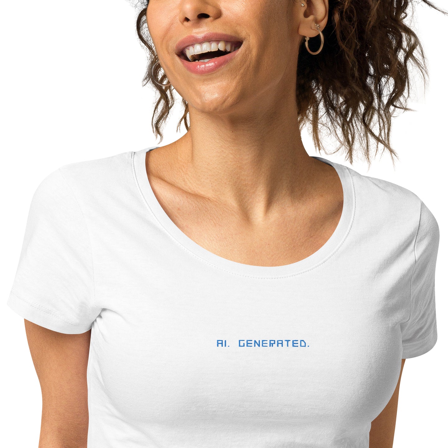 ♀ EMBROIDERED. AI. GENERATED. TEE.